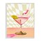 Stupell Industries Diving into Cocktail Framed Giclee Wall Art Design by Daphne Polselli
